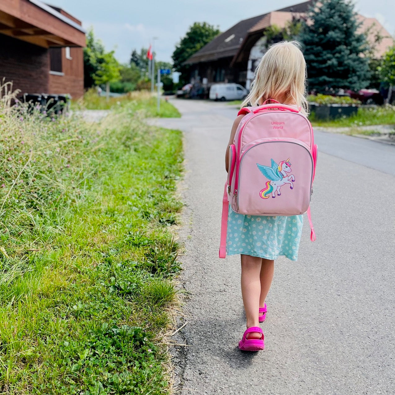 Einhorn-Rucksack Schulweg